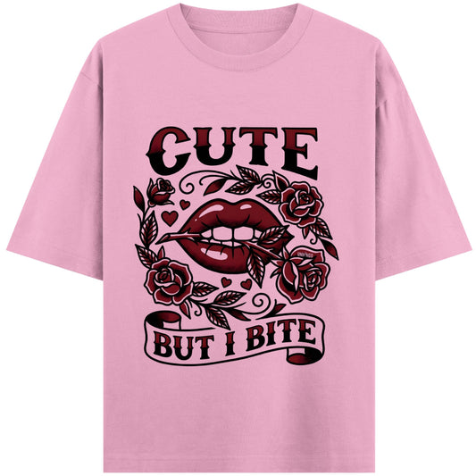 Baby Pink Oversized T-Shirt Front Design