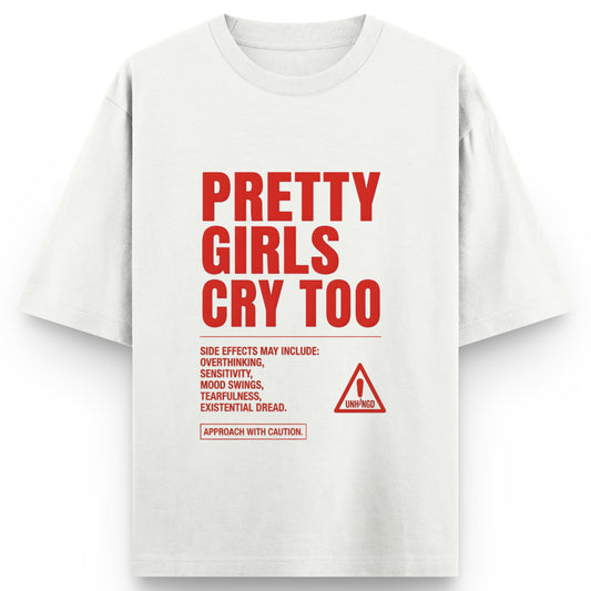 Off White Oversized T-shirt Front Design