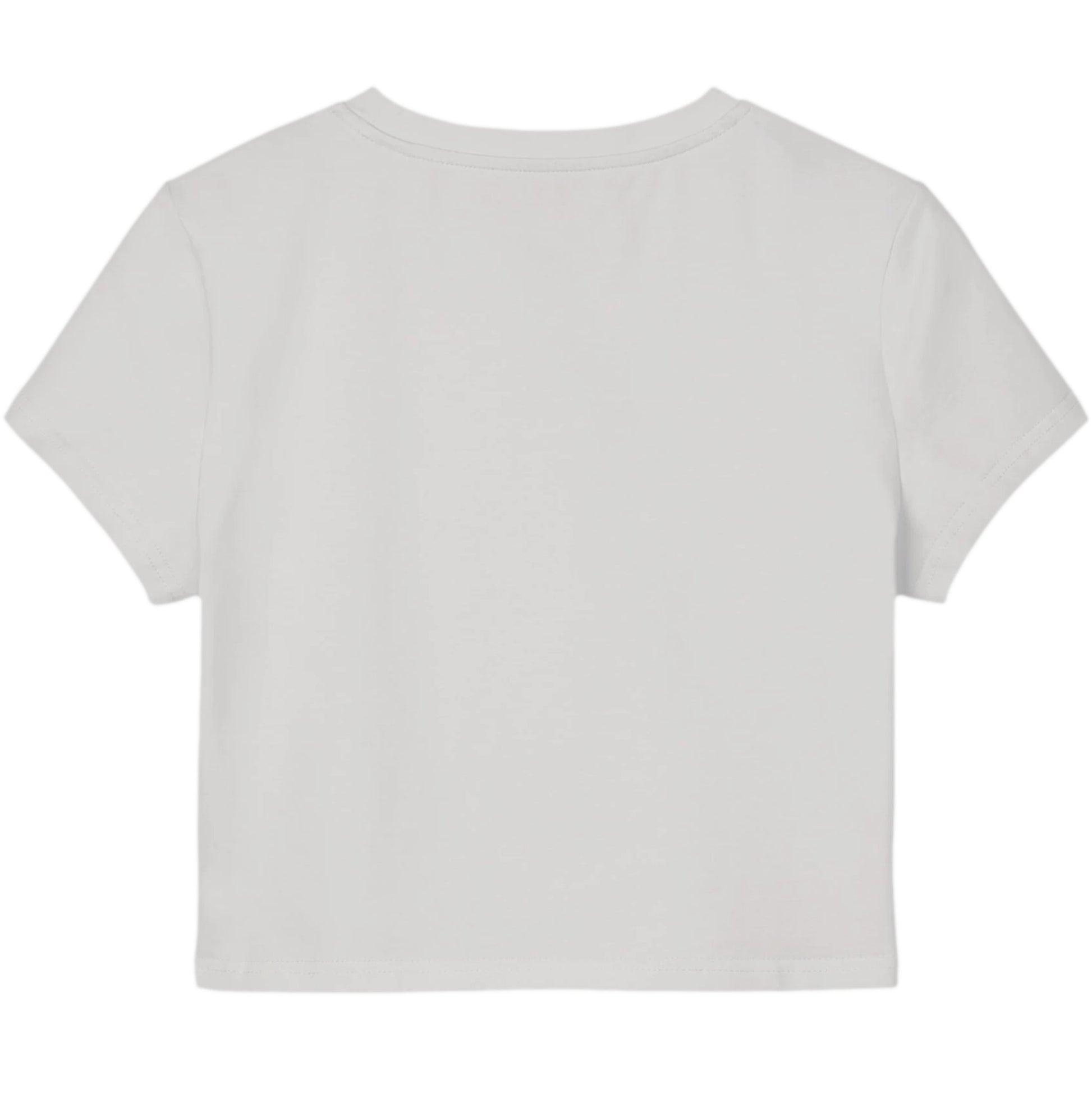 White Baby Tee Back Design