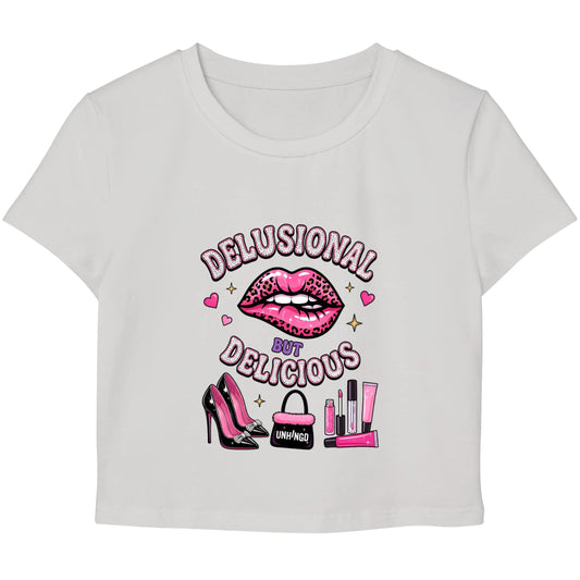 White Baby Tee Front Design