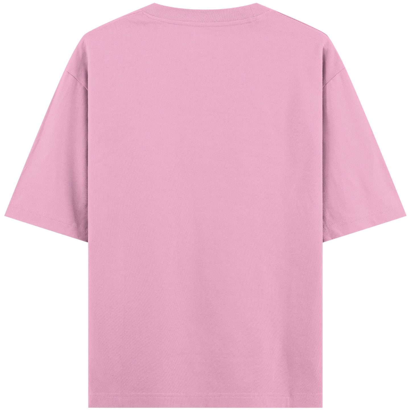 Baby Pink Oversized T-Shirt Back Design