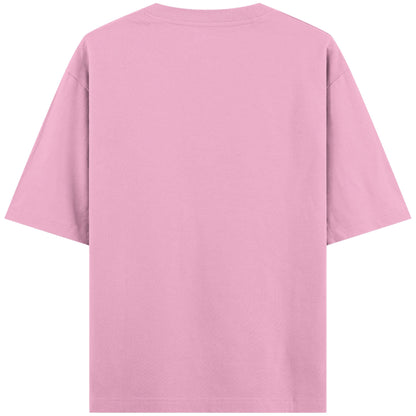 Baby Pink Oversized T-Shirt Back Design
