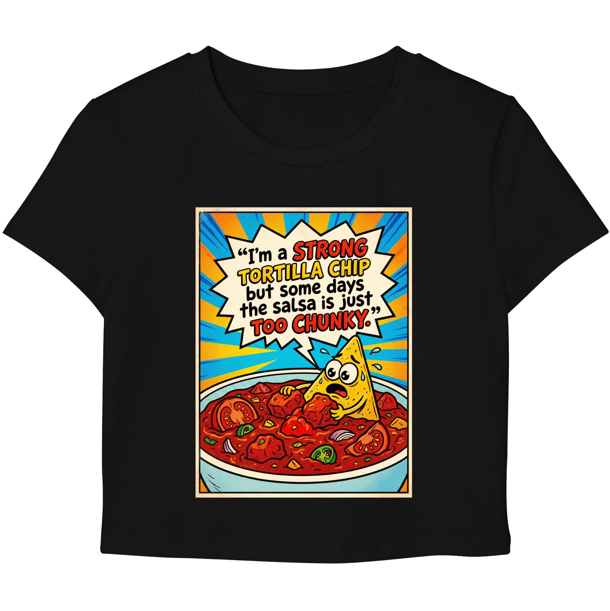 Black Baby Tee Front Design