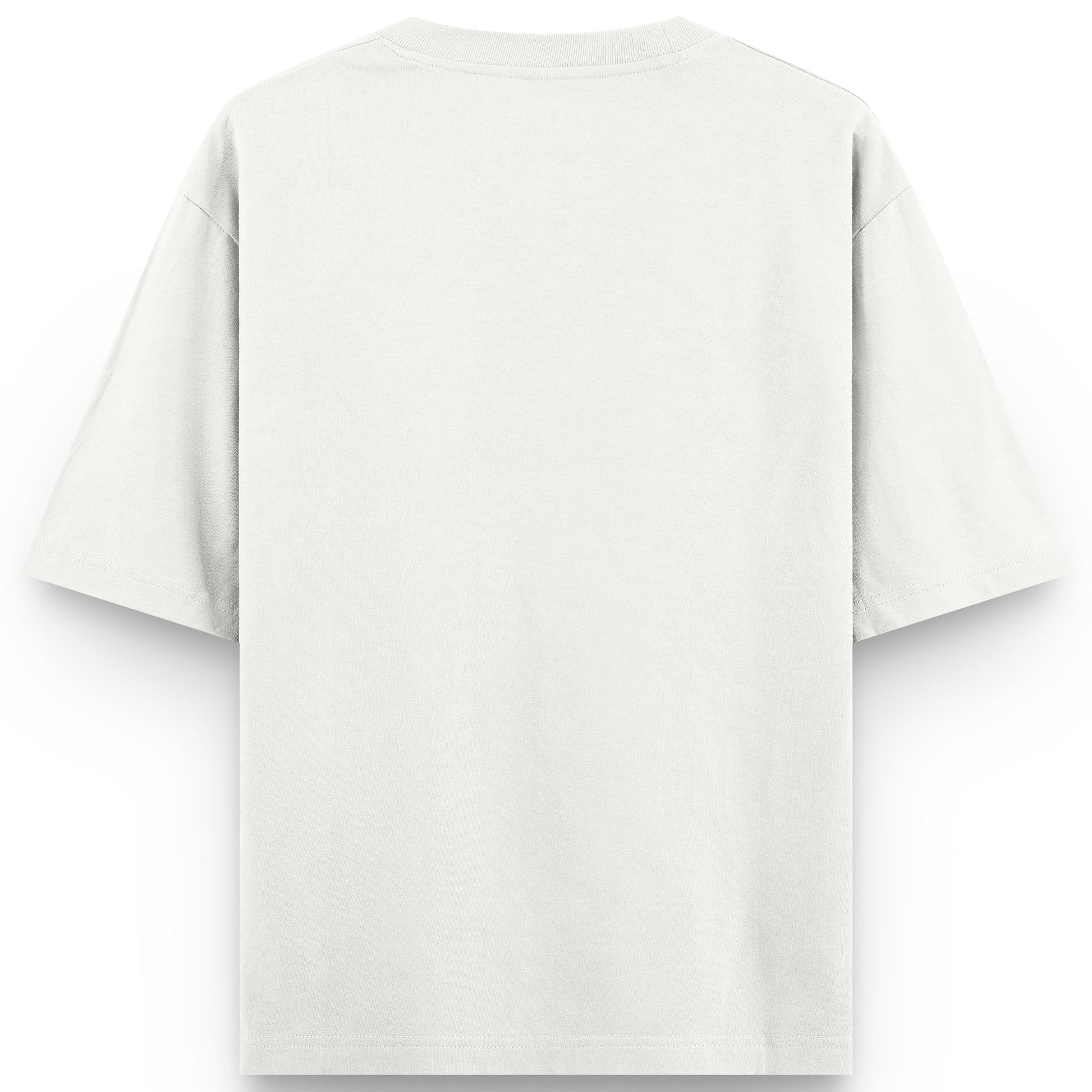Off White Oversized T-shirt Back Design