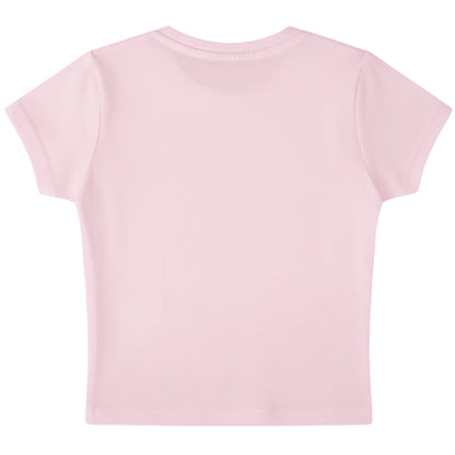 Baby Pink Baby Tee Back Design