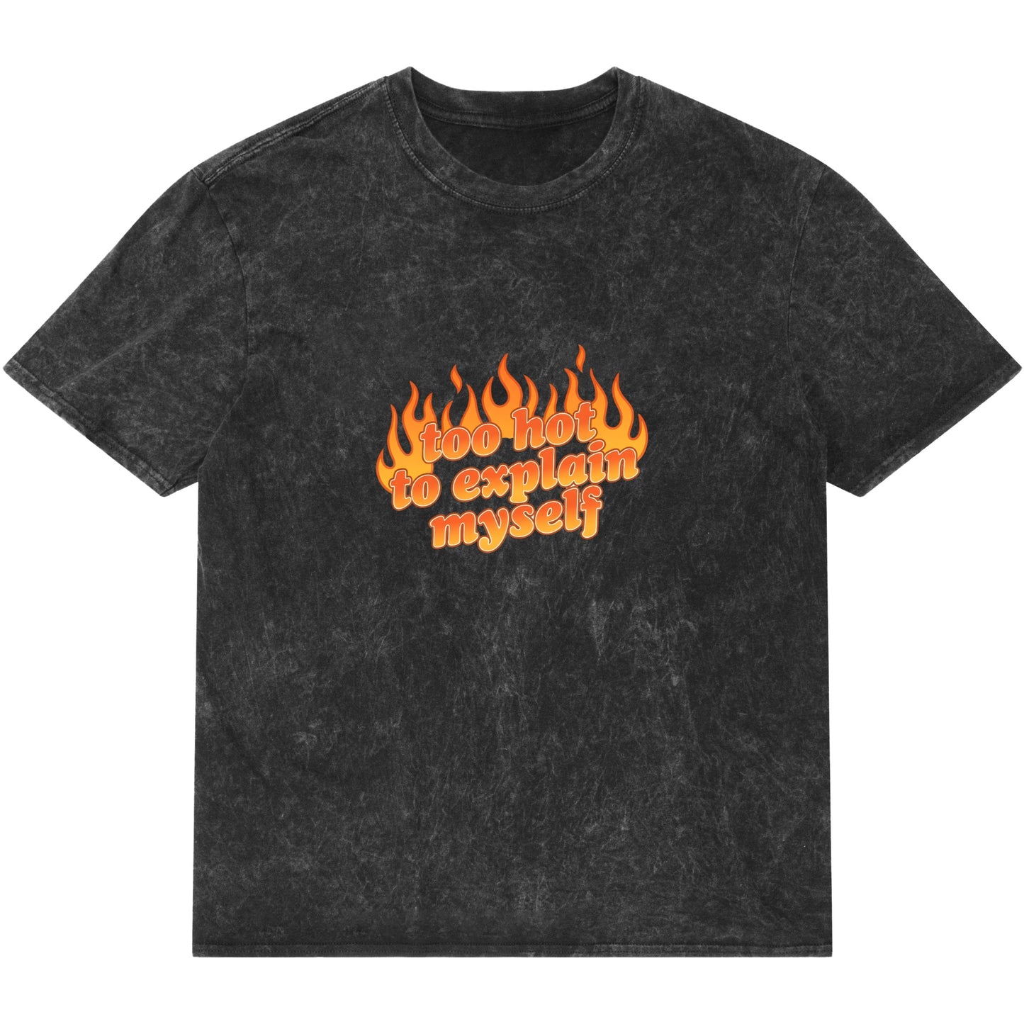 Acidwash Oversized T-shirt Front Design