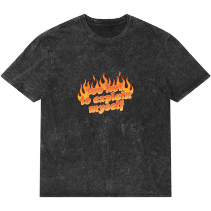 Acidwash Oversized T-shirt Front Design